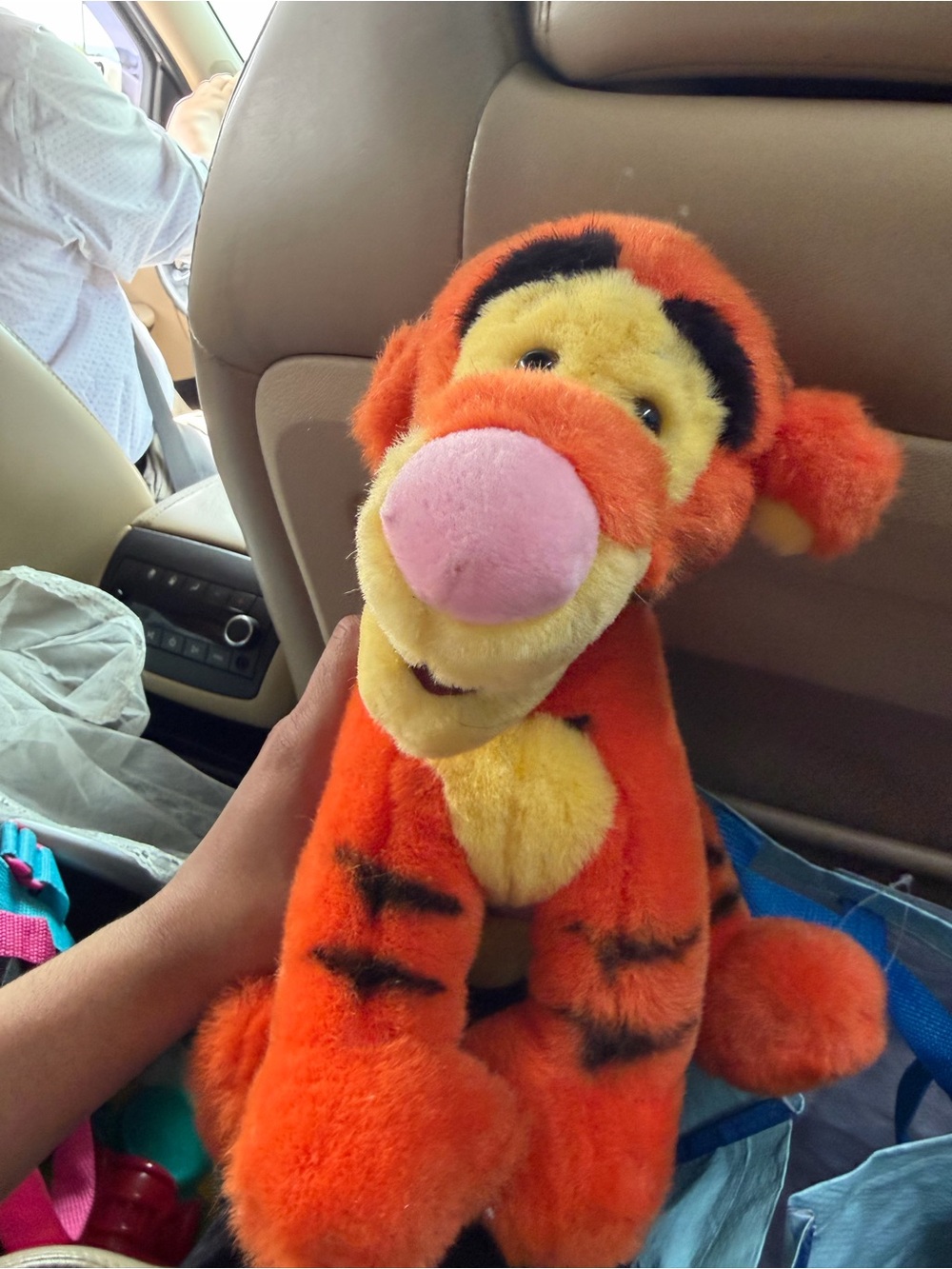 Disney Orange, Yellow & Pink Tigger Plush Toy